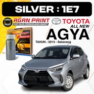 GARASI AGAN JAKARTA Scratch Remover Paint TOYOTA AGYA, SILVER 1E7 Guaranteed Same Color from the Fac