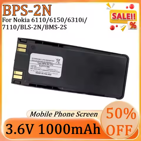 New BPS-2N 1000mAh 3.6V BPS-2N High Quality Battery for Nokia 6110/6150/6310i/7110/BLS-2N/BMS-2S