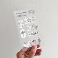 Frank in the Woods - Transparent Sticker Sheet by September Spring