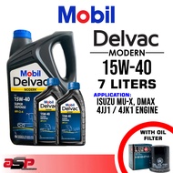 MOBIL Delvac Modern Super Defense 15W-40 Synthetic 7 Liters for Isuzu MU-X, DMAX 4JJ1 / 4JK1 Engine