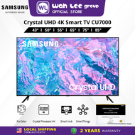 Samsung DU7000 43 50 55 65 75 85 4K UHD Smart LED TV CU7000 With Crystal Processor 4K|Purcolor|Q-Sym