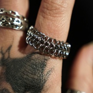 IRONLACE Ring, HANDMADE chain ring, unisex ring, chain ring, men's and women's ring