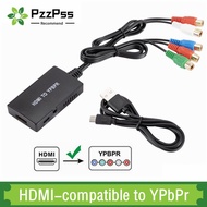 Pzzpss HDMI-รองรับกับอะแดปเตอร์ตัวแปลง Ypbpr Full HD 1080P รองรับกับเครื่องเล่นบลูเรย์ DVD PS2 PS3 Xbox ไปยัง HDTV ใหม่
