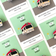 刺繡燙貼/別針 | 香港系列 - 紅Van (紅色小巴) | Littdlewor