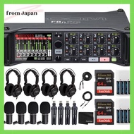 Zoom F8n Pro Multi-Track Field Recorder Bundle 4x Zoom ZDM-1 Podcast Mic Pack