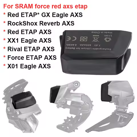 Brand-New 7.4V 600mAh 4.44Wh Battery for SRAM force XX1 X01 GX AXS red black axs etap