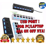 USB HUB 7 PORT HIGH SPEED / USB HUB ON OFF 7 PORT / USB 2.0 FOR COMPUTER LAPTOP