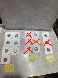 1937/1938/1939年香港一毫硬幣（A1436 A1435 A1423 A1424 A1427 A1428 A1431 A1421 A1425 A1429 A1430 A1432 A1433 