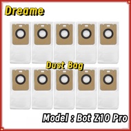 10Pcs ! Dust Bag For Dreame Bot Z10 Pro Robot  Vacuum Cleaner Accessories