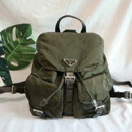 Prada classic nylon backpack Prada 軍綠色背包 Prada 背囊