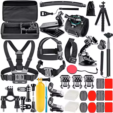 50 in 1 Action Camera Accessory Kit for GoPro Hero 11/10/9/8/7/6/5/4 GoPro Max Fusion Insta360 AKASO