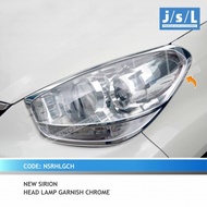 Garnis Depan New Sirion 2012 JSL Head Lamp Garnish Chrome