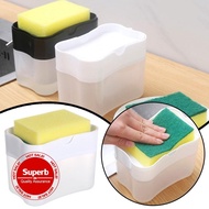 Dish Soap Dispenser Pushtype Manual Soap Box Detergent Dispenser Storage Box With Span