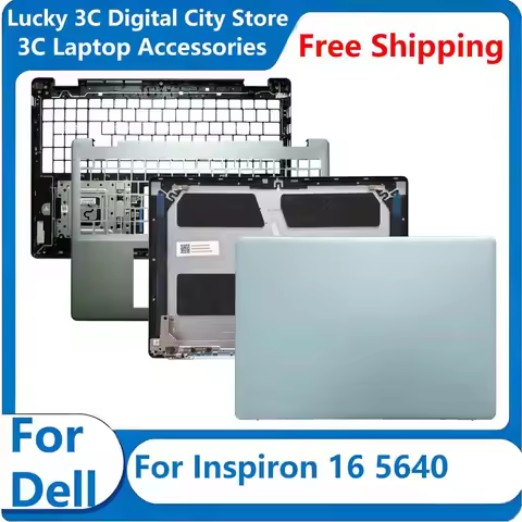 New For DELL Inspiron 16 5640 5645 LCD Back Case Front Bezel Palmrest Bottom Case Accessories Origin