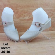 (COD) Sandal Selop Wedges Wanita Karet Jelly Tali Tengah Porto Lady Let