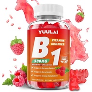 Vitamin B1 Gummies 500mg for Adults & Kids, Thiamine B1 Supplement with Magnesium, Vitamin B1 Supple