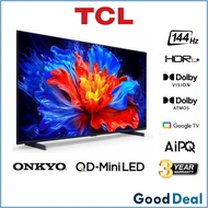 TCL 98P8K 98" / 85P8K 85" QLED TV 144Hz Native Refresh Rate Smart 4K TV