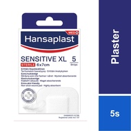 Hansaplast Sensitive XL Wound Plasters (5 Strips) 6cm X 7cm