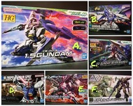 🔥🆕BANDAI 模型  機動戰士 HG 1/144 🟠A. 1.5 GUNDAM  🟡B. HGBF 超卓高達艾斯亞  🔵C. OO高達 七劍裝備型  🔴D. GP01 RX-78高達試作機 🟣E.