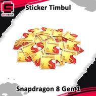 Snapdragon 8th Gen 1 Emblem Embossed Sticker