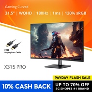 PRISM+ X315 PRO 31.5 180Hz 1ms Curved WQHD [2560 x 1440] Adaptive Sync Ready Gaming Monitor