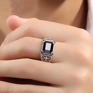 Men's Hip Hop Cross Black Ring