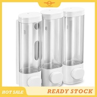 [CloudsMiles] Space-Saving Wall Mounted Shampoo and Soap Dispenser, 3-Chamber Design