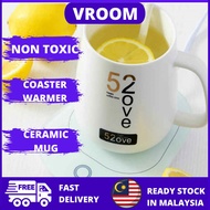 Vroom PA-618 Warmer Electric Auto for Office and HomeUp to 131 F55 C Ceramic Coffee Mug Coaster Cup 