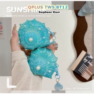 【Discount】For QPLUS TWS BT12 Casing Case Soft Silicone Earphone Case Solid Colour Seashell NO.2