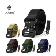 DOOPAI Men's Tactical Military Belts Heavy Duty Army Adjustable Nylon Belt Outdoor Police Metal Buckle Belt 125cm/Wide 3.8cm