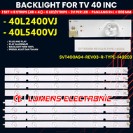 BACKLIGHT TV TOSHIBA 40 INCH 40L2400VJ 40L5400VJ 40L2400 40L5400 40L SVT400A94-REV03-L-TYPE-140203