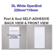 DL Envelope white paper 100gsm 220mm*110mm (Loose Pieces)