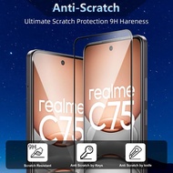 LAYAR Full Screen TEMPERED GLASS Protector Realme C75 C75x Full Cover Screen Protector