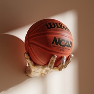 Basketball Holder Wall Mount Sports Ball Holder Rack Hand Shaped Ball Holder Display Rack for Basket