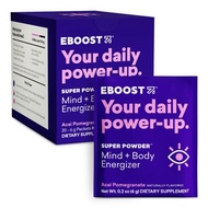 EBOOST Super Energy Powder Drink Mix, Non-GMO Electrolyte Supplement Loaded with Vitamins (Acai Pome