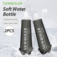 NEWBOLER Water Bottle TPU Folding Soft Flask Sport Water Bottle 150/250/500ml Collapsible Water Bott