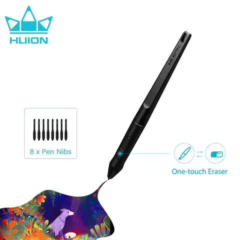 HUION PW500 Battery-free Digital Pen with 8 Nibs for Graphic Tablet Q620M HS611 Q11K V2 WH1409 V2 Mo