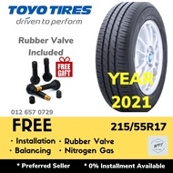 215/55R17 TOYO TYRE Nano Energy 3 NE03 (Installation) New Car Tyre Tire Tayar Baru Pasang Wheel Rim 17 inch WPT NIPPON