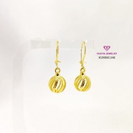 24k Gold Plated Hanging Coin Earrings