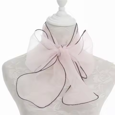 Fashion Long Versatile Silk Scarf Thin Head Scarf Square Neck Scarves Neckerchief Korean Style Hijab