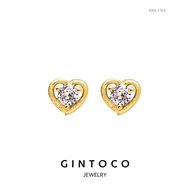 Authentic 18k Earrings Pawnable, Elegant Diamond Stud Earrings 18k Gold