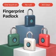 Smart Fingerprint Padlock Waterproof Anti-theft Travel Luggage Lock Locker Door Lock