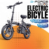 US G Force Electric Bike C14 G14 Chainless Folding Bicycle Skuter Elektrik E Bike 400W Lithium Batte