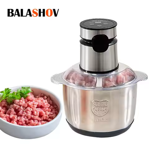 5L Electric Food Chopper Vegetable Chopper Small Food Processor Meat Grinder Mixer Electric Dicer Ba