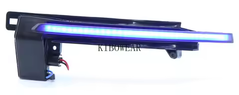 2pc Blue Yellow Dynamic LED Turn Signal Blinker for Audi A4 B8 Q3 A5 8T3 A6 C6 2008 2011 Side Mirror