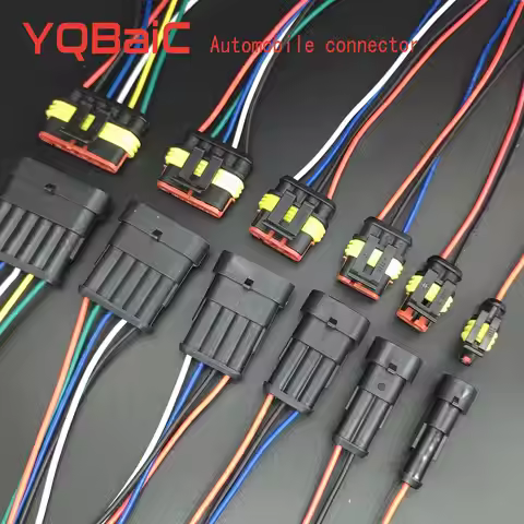 Quick waterproof connector AMP 1.5 1P 2P 3P 4P 5P 6P Automotive connector Male and female plug holde