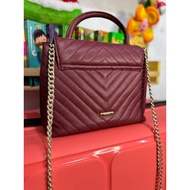 Preloved MERCHE Bag Cameron Maroon Flap Bag - PL Merche