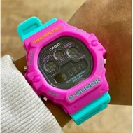 jam tangan perempuan﹢jam tangan budak perempuan G SHOCK TAPAK KUCING DW5900 KUNING HITAM BIRU RASTA JAM TANGAN LELAKI PE