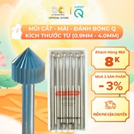 Set of 6 Grinding Bits, Q Cutting Bits Engraving Genuine Super Q Tungsten Steel Alloy (0.9mm - 4.0mm