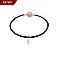 Top Cash Jewellery 9K White Gold Diamond Oval Charm